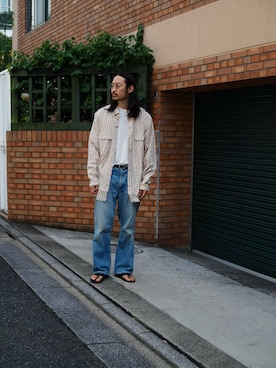 「MAATEE&SONS（マーティーアンドサンズ）のアイテム」を使った、YOさん（メンズ・177cm）の夏コーディネート