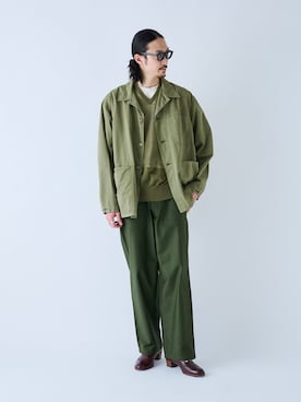 「HERILL（ヘリル）のアイテム（ジャケット/アウター）」を使った、YOさん（メンズ・177cm）の春コーディネート