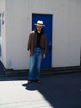 「アイテム（テーラードジャケット）」を使った、YOさん（メンズ・177cm）の夏コーディネート
