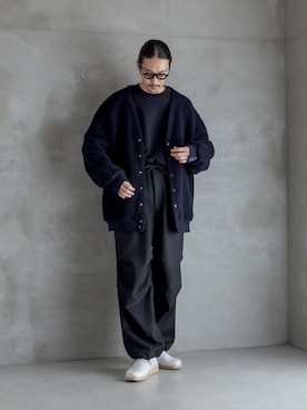 「Scye（サイ）のアイテム（トップス）」を使った、YOさん（メンズ・177cm）の秋コーディネート