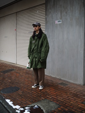 「YLEVE（イレーヴ）のアイテム」を使った、YOさん（メンズ・177cm）の冬コーディネート