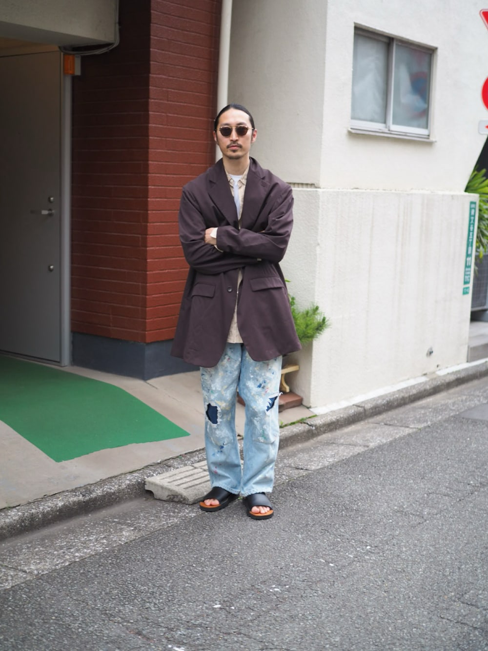 テーラードジャケット_ NICENESS（ナイスネス）→FLOWERS テーラードジャケット_ NICENESS（ナイスネス）→FLOWERS NICENESS