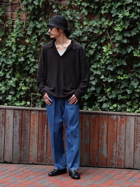 「KIJI（キジ）のアイテム」を使った、YOさん（メンズ・177cm）の夏コーディネート