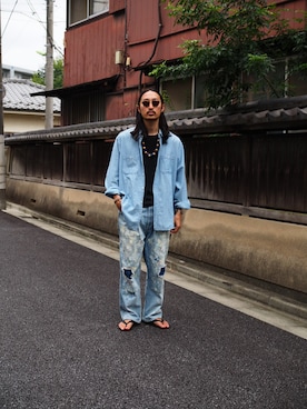 「アイテム（アクセサリー）」を使った、YOさん（メンズ・177cm）の秋コーディネート