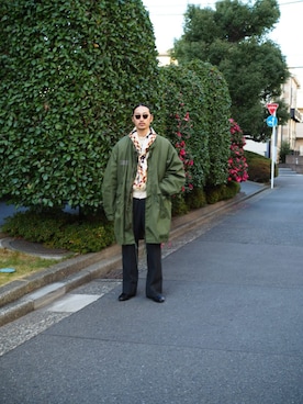 「FENDI（フェンディ）のアイテム」を使った、YOさん（メンズ・177cm）の冬コーディネート