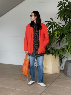 「Levis」｜「アイテム（ジャケット/アウター）」を使った、YOさん（メンズ・177cm）の春コーディネート