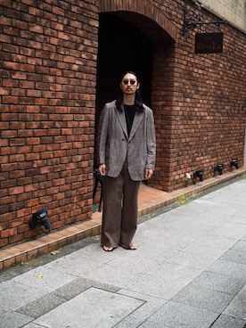 「アイテム（ジャケット/アウター）」を使った、YOさん（メンズ・177cm）の秋コーディネート