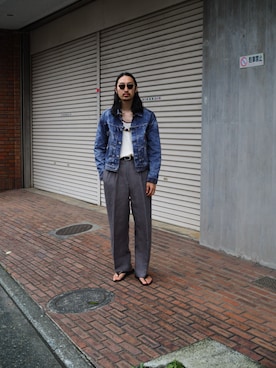 「MAATEE&SONS（マーティーアンドサンズ）のアイテム」を使った、YOさん（メンズ・177cm）の夏コーディネート