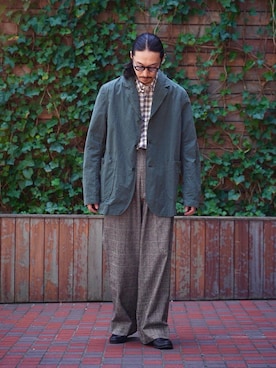 「CASEY CASEY（ケイシーケイシー）のアイテム」を使った、YOさん（メンズ・177cm）の夏コーディネート