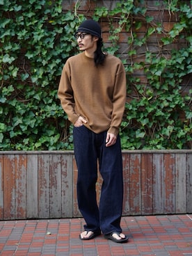 「SCHA（シャー）のアイテム」を使った、YOさん（メンズ・177cm）の秋コーディネート