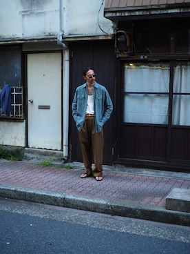 「アメカジコーデ」｜「アイテム（シューズ）」を使った、YOさん（メンズ・177cm）の秋コーディネート