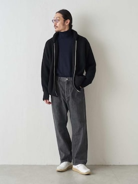 「HERILL（ヘリル）のアイテム（ジャケット/アウター）」を使った、YOさん（メンズ・177cm）の秋コーディネート