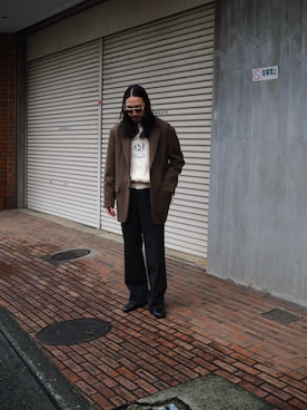 「アイテム（ジャケット/アウター）」を使った、YOさん（メンズ・177cm）の冬コーディネート