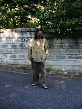 「アイテム（カーゴパンツ）」を使った、YOさん（メンズ・177cm）の夏コーディネート