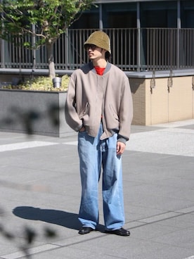 「KIJIMA TAKAYUKI」｜「アイテム（ローファー）」を使った、YOさん（メンズ・177cm）の秋コーディネート
