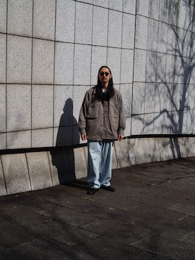 「COMOLI（コモリ）のアイテム」を使った、YOさん（メンズ・177cm）の春コーディネート