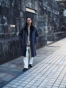 「アイテム（シューズ）」を使った、YOさん（メンズ・177cm）の秋コーディネート