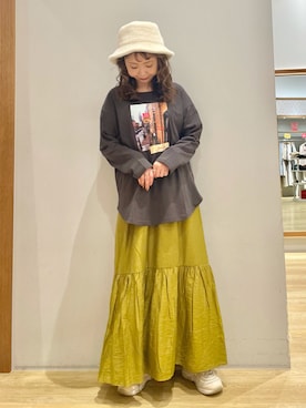 「SLURR（スラ―）のアイテム」を使った、tomopuuさん（レディース・152cm）の秋コーディネート