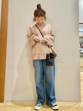「koe（コエ）のアイテム（PC・スマホグッズ/家電）」を使った、tomopuuさん（レディース・152cm）の秋コーディネート