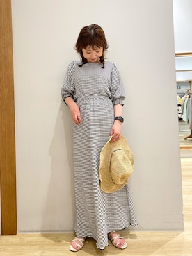「koe（コエ）のアイテム（帽子）」を使った、tomopuuさん（レディース・152cm）の夏コーディネート