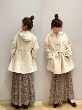 「SLURR（スラ―）のアイテム（その他アウター）」を使った、tomopuuさん（レディース・152cm）の秋コーディネート