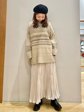 「ジャガード」｜tomopuuさん（レディース・152cm）の冬コーディネート