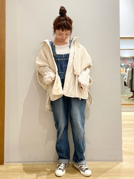 「SLURR（スラ―）のアイテム（ジャケット/アウター）」を使った、tomopuuさん（レディース・152cm）の夏コーディネート