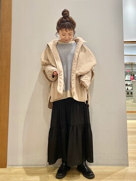 「SLURR（スラ―）のアイテム（ジャケット/アウター）」を使った、tomopuuさん（レディース・152cm）の秋コーディネート