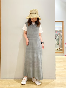 「koe（コエ）のアイテム（帽子）」を使った、tomopuuさん（レディース・152cm）の夏コーディネート