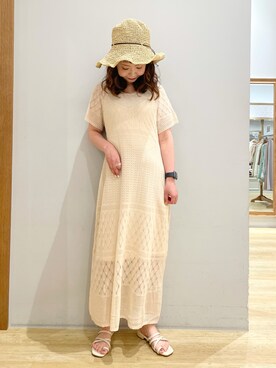 「koe（コエ）のアイテム（帽子）」を使った、tomopuuさん（レディース・152cm）の夏コーディネート