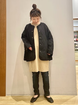 「キルティングコート」｜tomopuuさん（レディース・152cm）の秋コーディネート