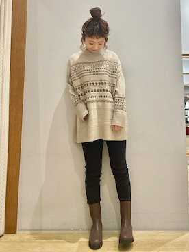 「ジャガード」｜tomopuuさん（レディース・152cm）の冬コーディネート