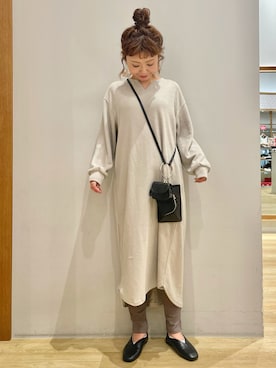 「koe（コエ）のアイテム（PC・スマホグッズ/家電）」を使った、tomopuuさん（レディース・152cm）の秋コーディネート