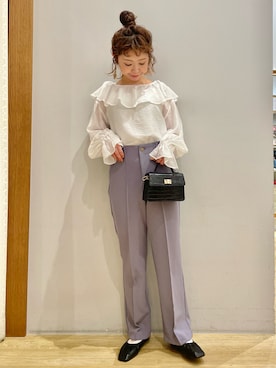 「earth music&ecology（アースミュージックアンドエコロジー）のアイテム（トートバッグ）」を使った、tomopuuさん（レディース・152cm）の冬コーディネート