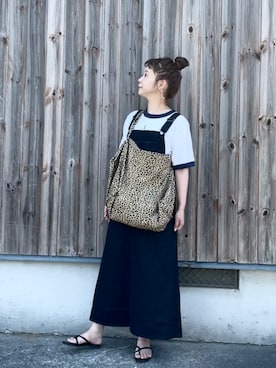 「AMERICAN HOLIC」｜「アイテム（ジャンパースカート）」を使った、tomopuuさん（レディース・152cm）の夏コーディネート