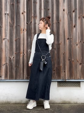 「koe（コエ）のアイテム（PC・スマホグッズ/家電）」を使った、tomopuuさん（レディース・152cm）の秋コーディネート