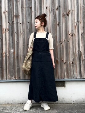 「AMERICAN HOLIC」｜「アイテム（ジャンパースカート）」を使った、tomopuuさん（レディース・152cm）の夏コーディネート