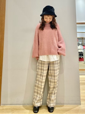 「ファー帽子」｜tomopuuさん（レディース・152cm）の冬コーディネート