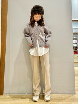 「ファー帽子」｜tomopuuさん（レディース・152cm）の冬コーディネート