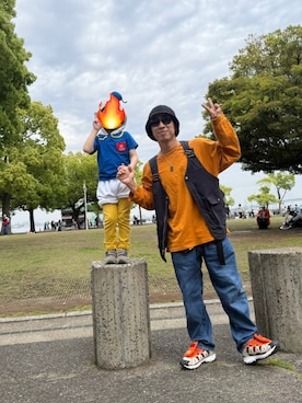 「GAP（ギャップ）のアイテム」を使った、h2t17kicksさん（メンズ・172cm）の春コーディネート