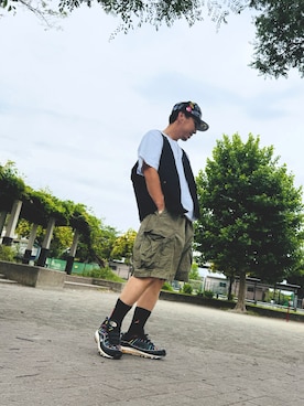 「Lee（リー）のアイテム」を使った、h2t17kicksさん（メンズ・172cm）の夏コーディネート