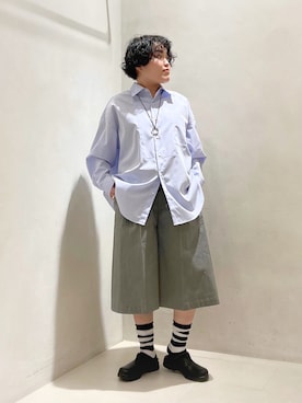 「JOURNAL STANDARD LUXE（ジャーナルスタンダード　ラックス）のLyra's PT（その他パンツ、グレー系）」を使った、M.Mさん（レディース・161cm）の春コーディネート