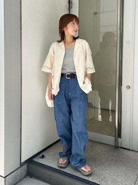 「PAYDAY(ペイデイ)のアイテム」を使った、AKAMINEさん(レディース・155cm)の夏コーディネート