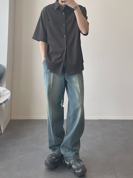 「EASENCE（イーズエンス）のアイテム」を使った、しおんさん（メンズ・176cm）の春コーディネート
