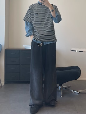 しおんさん(メンズ・176cm)の春コーディネート