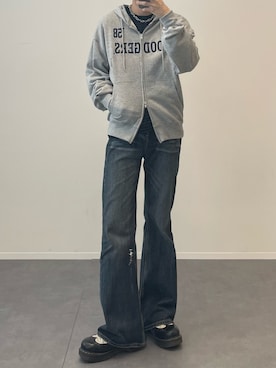 しおんさん（メンズ・176cm）の春コーディネート