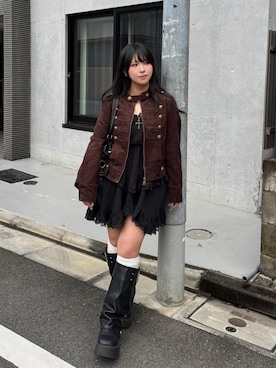 「lilful（リルフル）のアイテム（ブーツ）」を使った、Riさん（レディース・150cm）の秋コーディネート