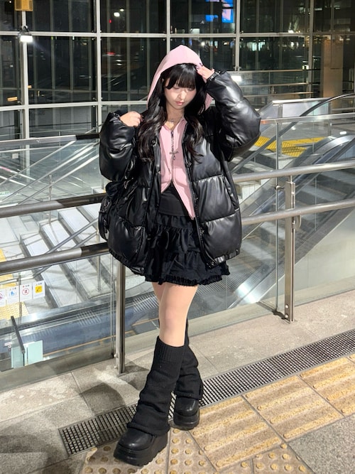 セール】【裏起毛】スプレー加工 ショート丈 ダブルジップパーカー