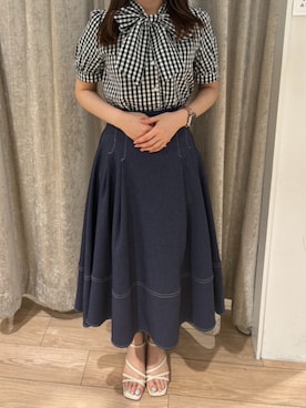 「MISCH MASCH（ミッシュマッシュ）のアイテム」を使った、アミュプラザ小倉店さん（レディース・161cm）の春コーディネート