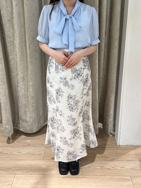「MISCH MASCH（ミッシュマッシュ）のアイテム（トップス）」を使った、アミュプラザ小倉店さん（レディース・152cm）の春コーディネート